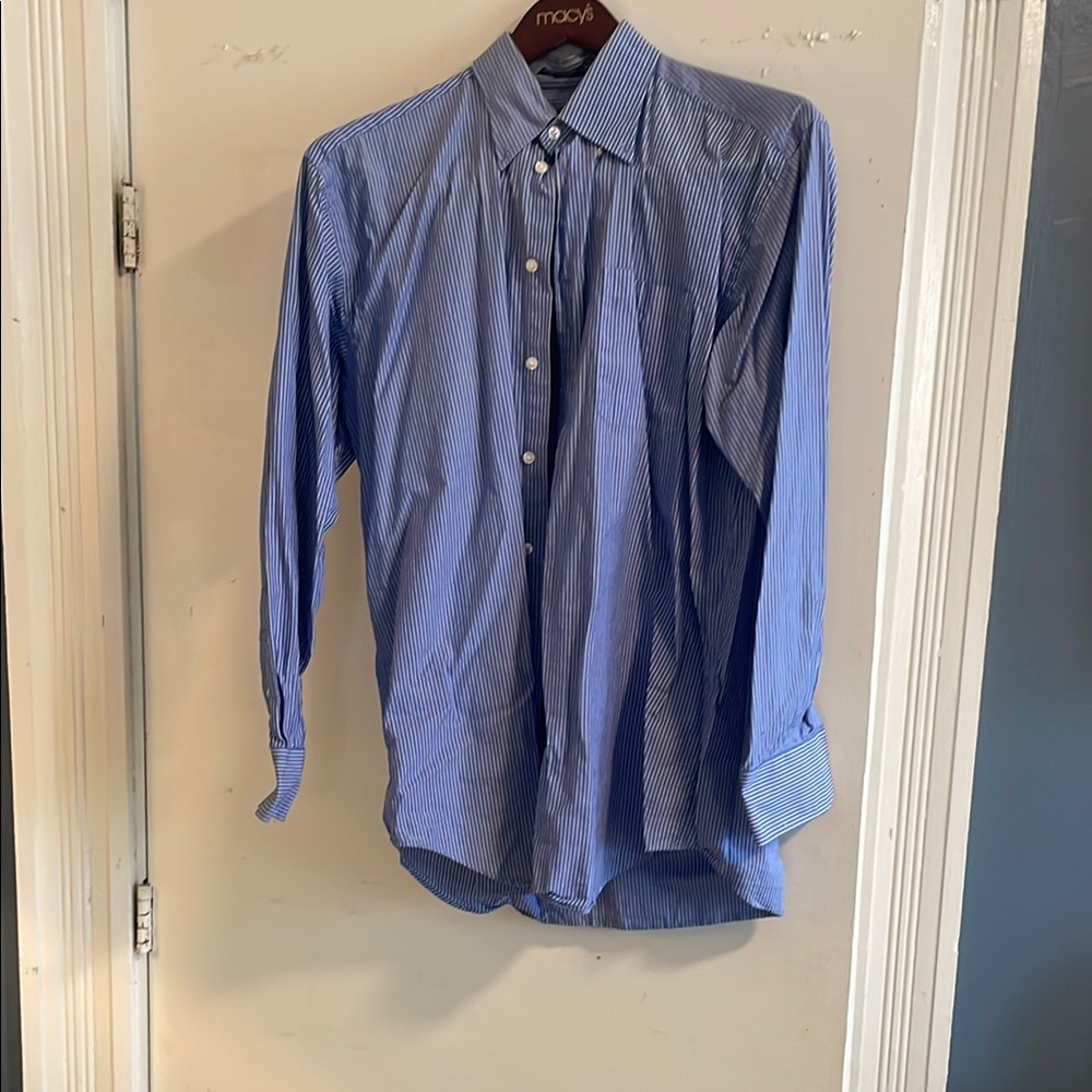 Nautica Blue Dress Shirt Classic Style